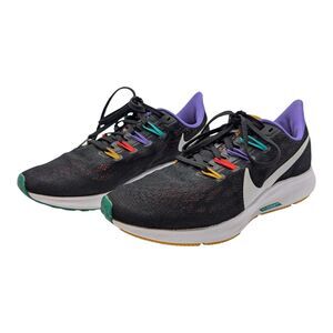 Nike Zoom Pegasus 36 Running Shoe Womens 8 Black Multicolor sneakers athleisure